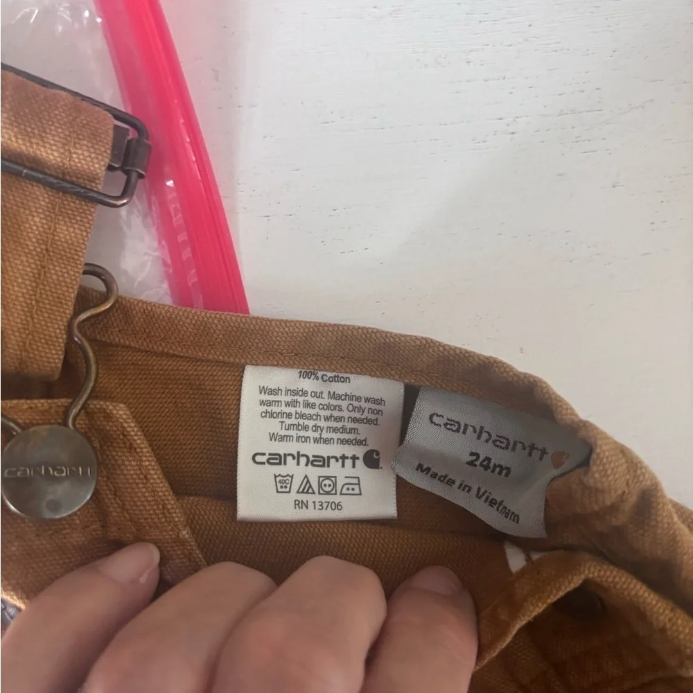 Carhartt Classic Carhartt Brown Overalls Size 24 Month